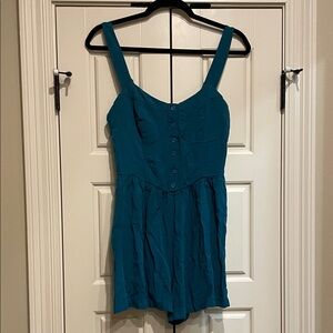 Wild Fable Teal Textured Romper